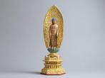 Shakyamuni  Buddha Statue - sculptuur Hout - Japan