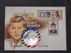 Verenigde Staten. Medal JFK 25. Todestag 1988 Numis Cover, Postzegels en Munten