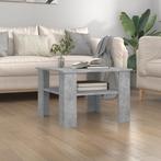 vidaXL Salontafel 60x60x42 cm bewerkt hout betongrijs, Maison & Meubles, Tables | Tables de salon, Verzenden