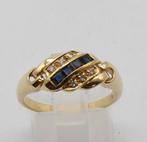 Zonder Minimumprijs - Ring - 18 karaat Geel goud Saffier -, Bijoux, Sacs & Beauté