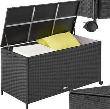 2dekans | tectake® Wicker opbergbox - Outdoor kussenbox - beschikbaar voor biedingen