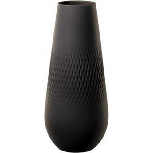 Villeroy & Boch - vaas - hoogte 26 cm - Collier Noir Carre, Maison & Meubles, Accessoires pour la Maison | Vases, Envoi