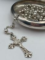 Zilver - Halsketting - Rozenkrans in doosje, Antiek en Kunst