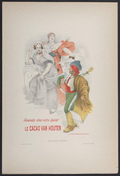 Adolphe Léon Willette (1857-1926) - Cacao Van Houten, Antiek en Kunst, Kunst | Designobjecten
