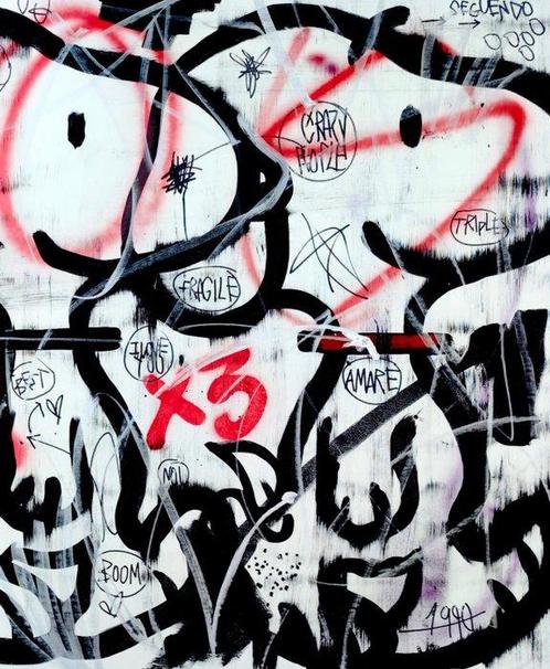 LACRISS (1990) - Snoopy For 3 + XL, Antiek en Kunst, Kunst | Schilderijen | Modern