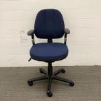 RH logic 3 ergo- bureaustoel, blauwe stoffering, zwart