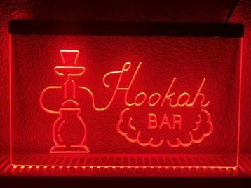 Hookah bar waterpijp shisha neon bord lamp LED verlichting l, Verzenden, Nieuw