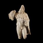 Oud-Romeins Marmer Beeldhouwwerk van de god Silvanus. 2e