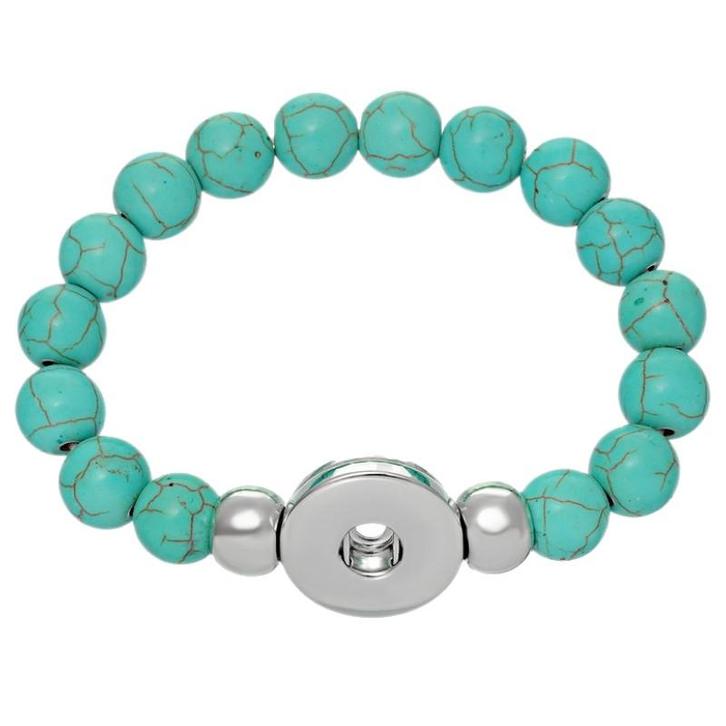 Fako Bijoux® - Armband Voor Click Buttons - Kralen -, Handtassen en Accessoires, Armbanden, Verzenden