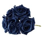 Foam Roos 6cm Open Tea Rose X5 Navy Foamroos, Huis en Inrichting, Nieuw