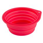 Gamelle de voyage en silicone framboise, 500ml - kerbl, Dieren en Toebehoren