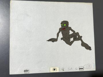 Ralph Bakshi - Gollum-productiecel en tekening - The Lord of beschikbaar voor biedingen