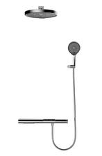 SALE - Jarna - Gun metal - Piano button - Doucheset inbouw -, Doe-het-zelf en Bouw, Sanitair, Ophalen of Verzenden, Nieuw