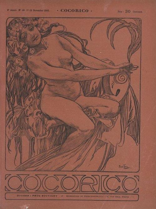 Alphonse Mucha (1860-1939) - Cocorico #1, Antiek en Kunst, Kunst | Designobjecten