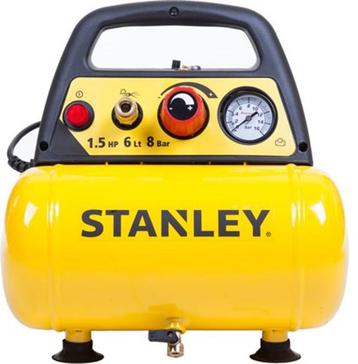 Stanley - DN200/8/6 Luchtcompressor - 8 bar - Olievrij