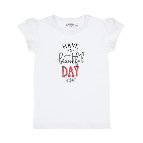 Dirkje - T-Shirt  Have a Beautiful Day White, Kinderen en Baby's, Kinderkleding | Overige, Meisje, Nieuw, Ophalen of Verzenden