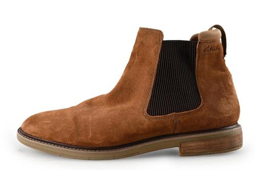 Clarks Chelsea boots in maat 45 Cognac | 5% extra korting, Kleding | Heren, Schoenen, Overige kleuren, Zo goed als nieuw, Boots