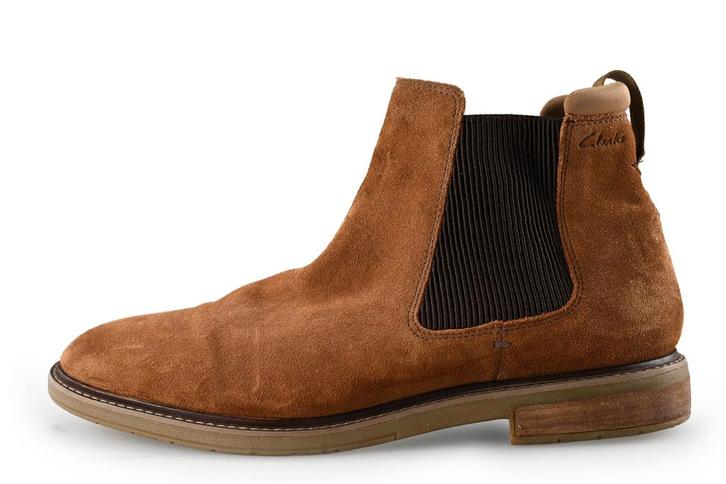 Clarks chelsea boots in maat 45 Cognac | 15% korting, Kleding | Heren, Schoenen, Overige kleuren, Zo goed als nieuw, Boots, Verzenden