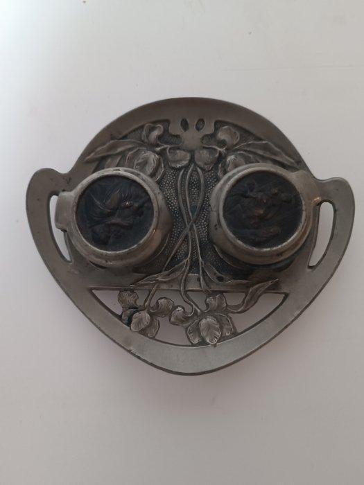 Encrier - Étain, Antiquités & Art, Curiosités & Brocante