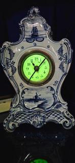 Wekker - Antiek Keramiek - 1900-1910 - Delftsblauw antieke, Antiek en Kunst, Antiek | Klokken