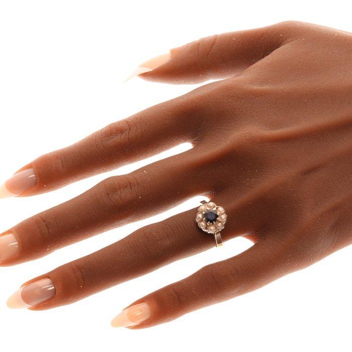 Zonder Minimumprijs - Ring - 18 karaat Geel goud, Witgoud,, Handtassen en Accessoires, Ringen