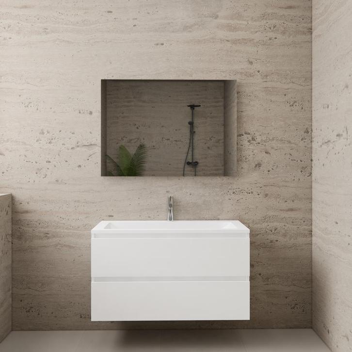 ACTIE BWS Badmeubel | Paris | Wit 100 cm | Hoogglans Wit, Bricolage & Construction, Sanitaire, Enlèvement ou Envoi