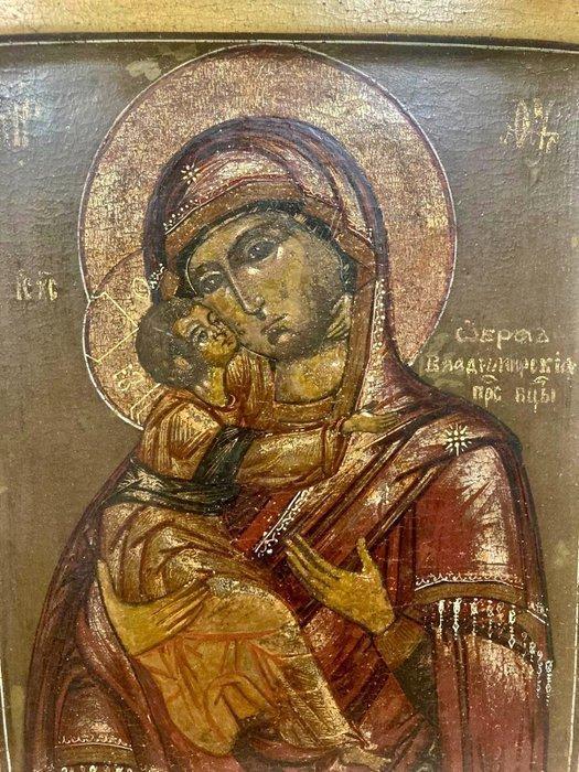 Icoon - Moeder Gods van Vladimir - Hout, Antiek en Kunst, Kunst | Niet-Westerse kunst
