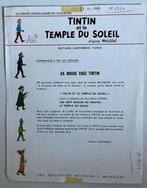 Hergé - 3 Promotiemateriaal - Tintin - Le Temple du soleil, Nieuw