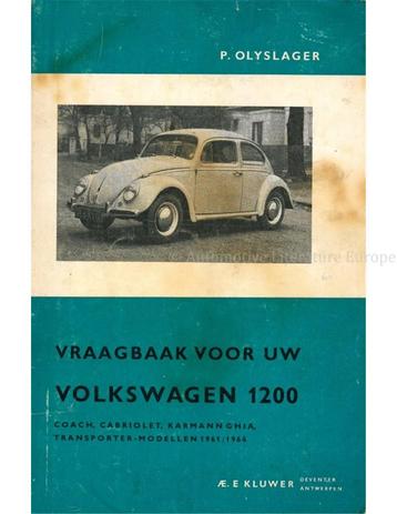 1961 -1964 VOLKSWAGEN 1200 VRAAGBAAK NEDERLANDS, Autos : Divers, Modes d'emploi & Notices d'utilisation
