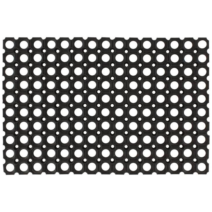 vidaXL Deurmat rechthoekig 60x80 cm rubber, Tuin en Terras, Deurmatten, Nieuw, Verzenden