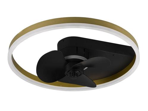 REALITY BORGHOLM - Ventilator - Zwart mat - incl. 1x SMD 30W, Huis en Inrichting, Woonaccessoires | Overige, Zo goed als nieuw