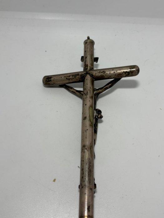 Crucifix - Zilver - 1850-1900, Antiek en Kunst, Antiek | Zilver en Goud