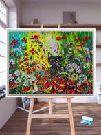 Evelina Vine (XXI) - The Purrfect Garden, Antiek en Kunst, Kunst | Schilderijen | Modern