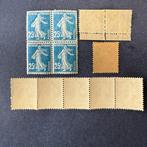 Frankrijk - Yvert 140 Semeuse 25c blauw verzameling met, Postzegels en Munten, Gestempeld