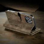 iPhone 12 Pro Max Leren Flip Case Portefeuille - Wallet, Verzenden