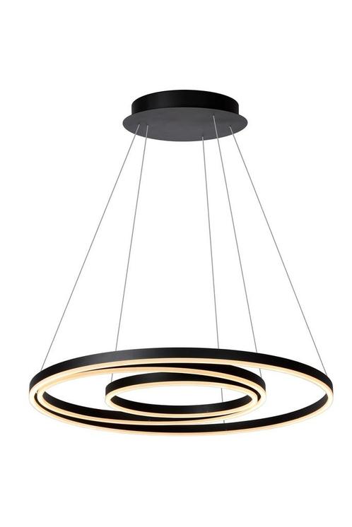 Lucide TRINITI - Hanglamp 80cm Zwart 3000K dimbaar, Huis en Inrichting, Lampen | Hanglampen, Nieuw, Metaal, Verzenden