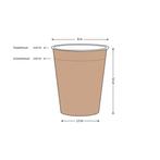 MR TAYLOR Biologisch Afbreekbare Koffiebekers 240ml - 50, Nieuw, Verzenden