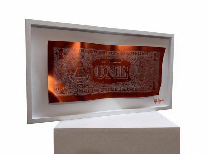 Karl Lagasse - Sculpture Alluminium et Bois *One dollar, Antiek en Kunst, Kunst | Designobjecten