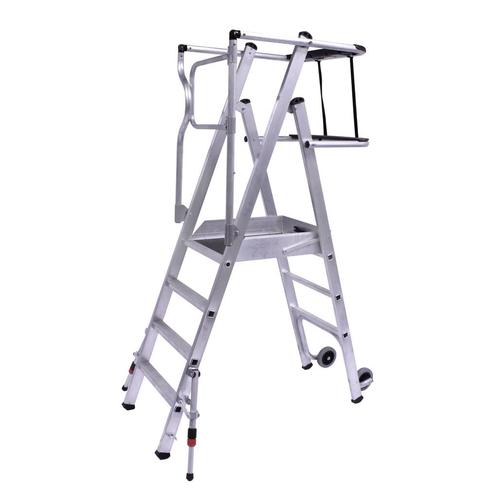 Alumexx Protect magazijntrap 3 t/m 8 treden, Doe-het-zelf en Bouw, Ladders en Trappen, Trap, Nieuw, 2 tot 4 meter, Verzenden