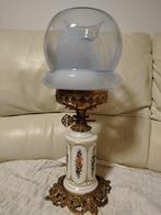 Tafellamp - Verguld brons, Opaline glas, Antiek en Kunst