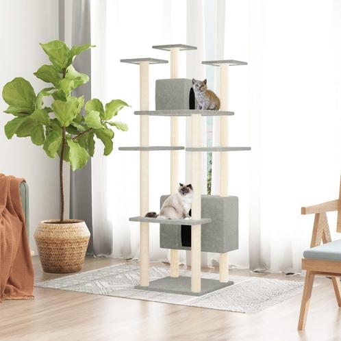 vidaXL Kattenmeubel met sisal krabpalen 162 cm lichtgrijs, Dieren en Toebehoren, Katten-accessoires, Nieuw, Verzenden