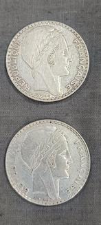 Frankrijk. 20 Francs 1933 et 1938 Turin (lot de 2 monnaies)