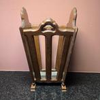 Paraplustandaard/rek - Hout, Leder - Paraplubak, leder