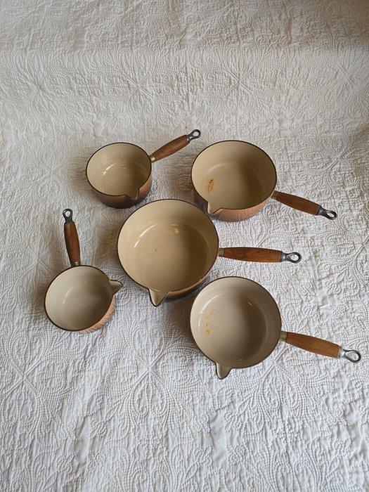 Le Creuset - Steelpan (5) - Teak, Antiek en Kunst, Antiek | Keukengerei