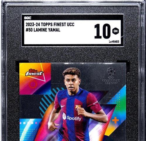 2023 Topps Finest UCL Lamine Yamal #50 RC SGC 10 - 1 Graded, Hobby & Loisirs créatifs, Jeux de cartes à collectionner | Autre