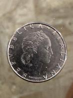 Italië, Republiek 50 Lire - errore di coniazione retro, Postzegels en Munten