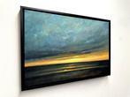 Joost Verhagen - Sunset at Zandvoort, Antiek en Kunst, Kunst | Schilderijen | Modern