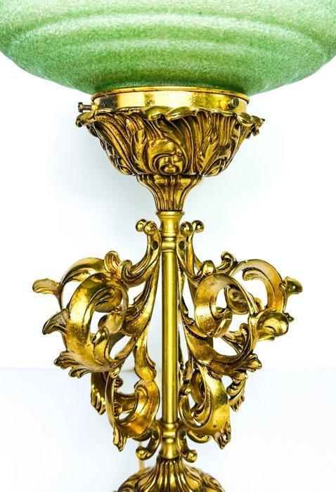 Tafellamp - Glas, Messing, Antiek en Kunst, Curiosa en Brocante