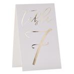 Gouden Tafelnummers 18cm 12st, Verzenden, Nieuw