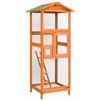 vidaXL Vogelkooi 68x62x166 cm massief vurenhout, Dieren en Toebehoren, Verzenden, Nieuw
